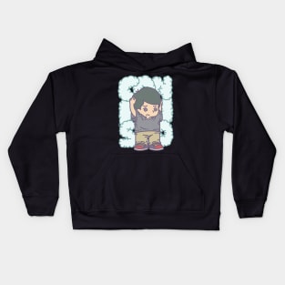 Feel Confused emoticon Kids Hoodie